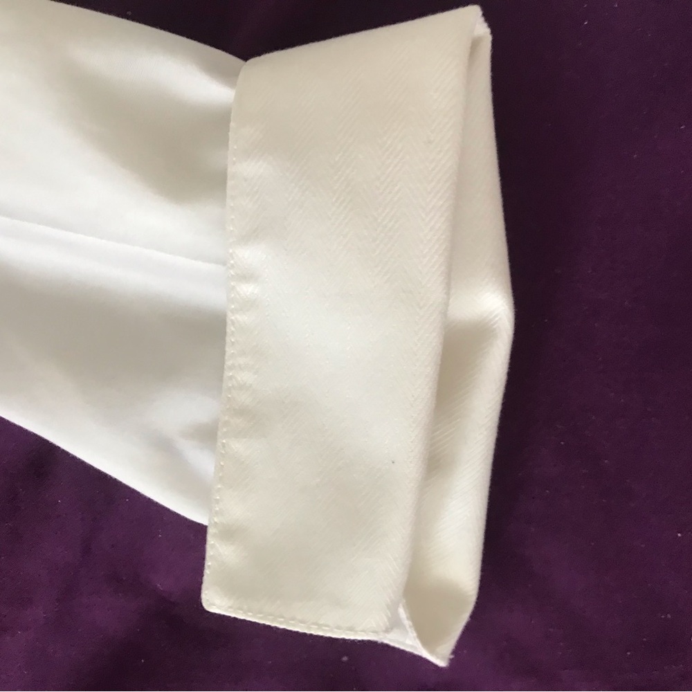 Talbots White Collared And Cuffed Button Down Shi… - image 3